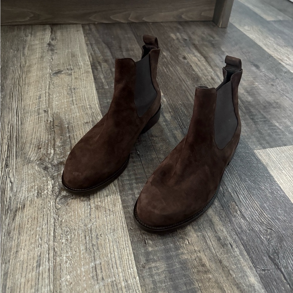 Boots 275 Central brown leather Italian boots - Picture 7 of 9